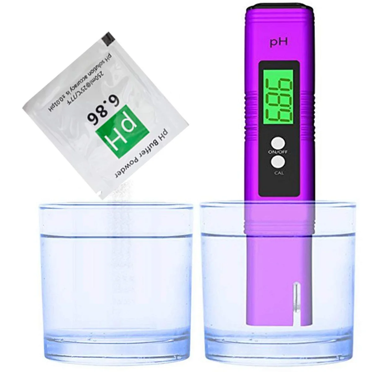 15 Pack PH Meter Buffer Solution Powder 6.86/4.00/9.18, PH Calibration Solution Packets for Precise PH Meter HOT