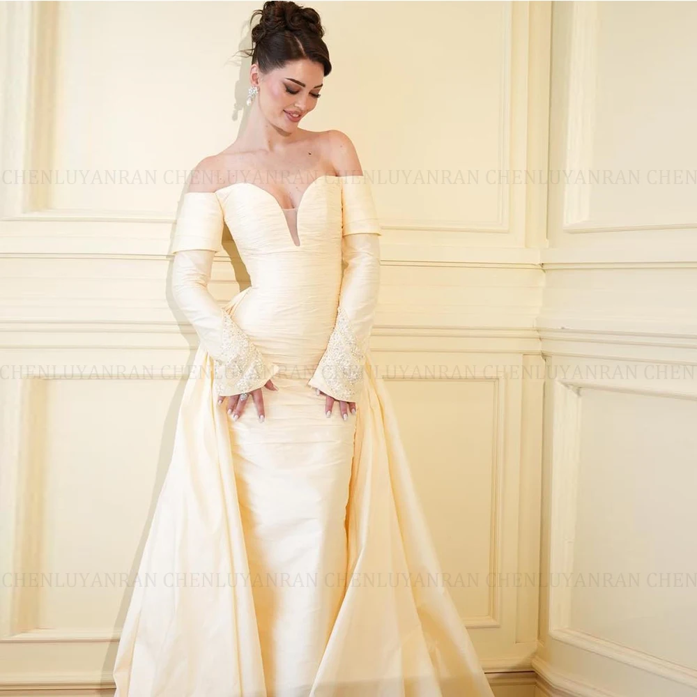 

MOLISA Customized Sparkle Pleat Straight Off-the-shoulder Long Dresses Bespoke Occasion Exquisite High Quality Fashion 2025