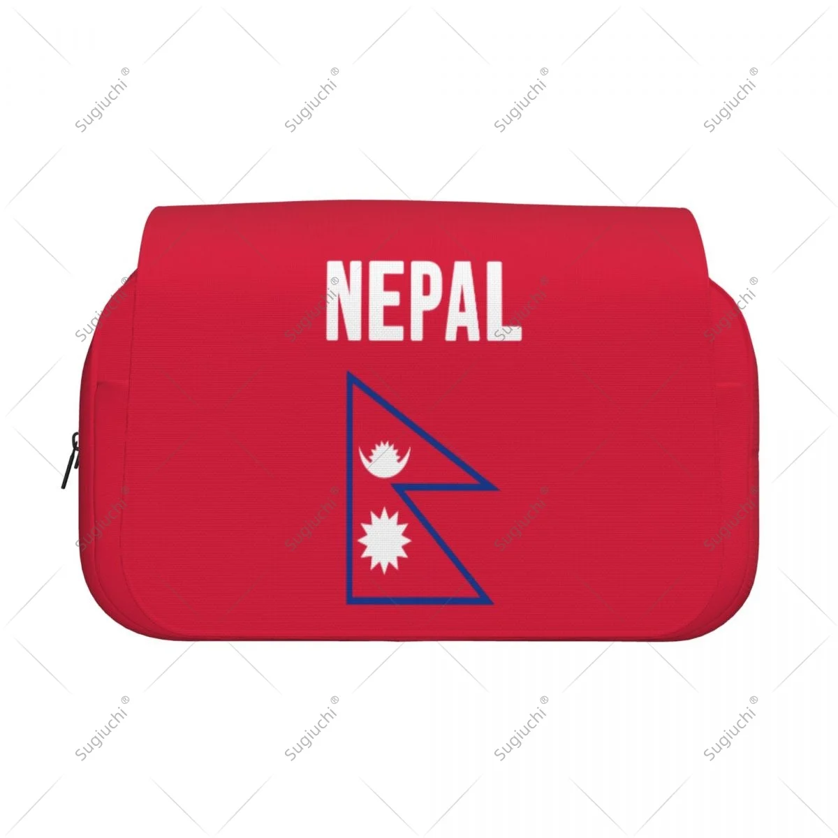 Pencil Case Scissors Bags 3D Nepal Flag Double-layer Oxford Cloth Stationery Storage Pen Box Case