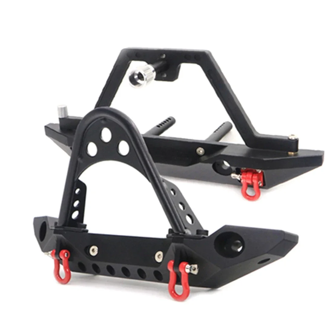 Metal Front Rear Bumper Single/Double Motor Winch for 1/10 RC Crawler Axial SCX10 Traxxas TRX4 TAMIYA CC01 Redcat GEN8