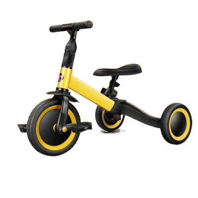 3 in 1 Kids Tricycle, Children's Trike with Removable Pedals, Toddler Balance Bike, Boys Girls Baby 2 Wheels Tricycle