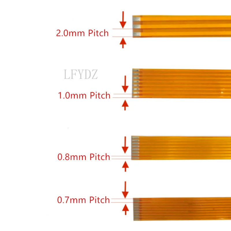 1 sztuk/partia kabel FPC FFC złącze przewodu PCB 0.8mm podziałka 3 4 5 6 7 9 10 12 16 18 20 22 24 30 36 40 Pin