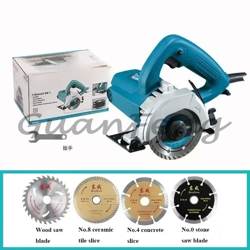 1200W 32mm Electric Wall Chaser, Concrete Wall Slotting Cutting Machine with Blades for Brick, Glass & Marble