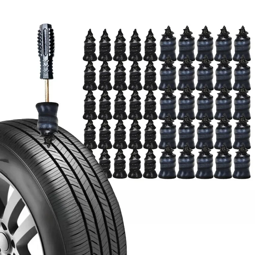5/20/200Pcs Vacuum Car Tyre Repair Rubber Nail Set Universal Tire Screw Tubeless Repair Tools Kit  Motorcycle Truck Accessories