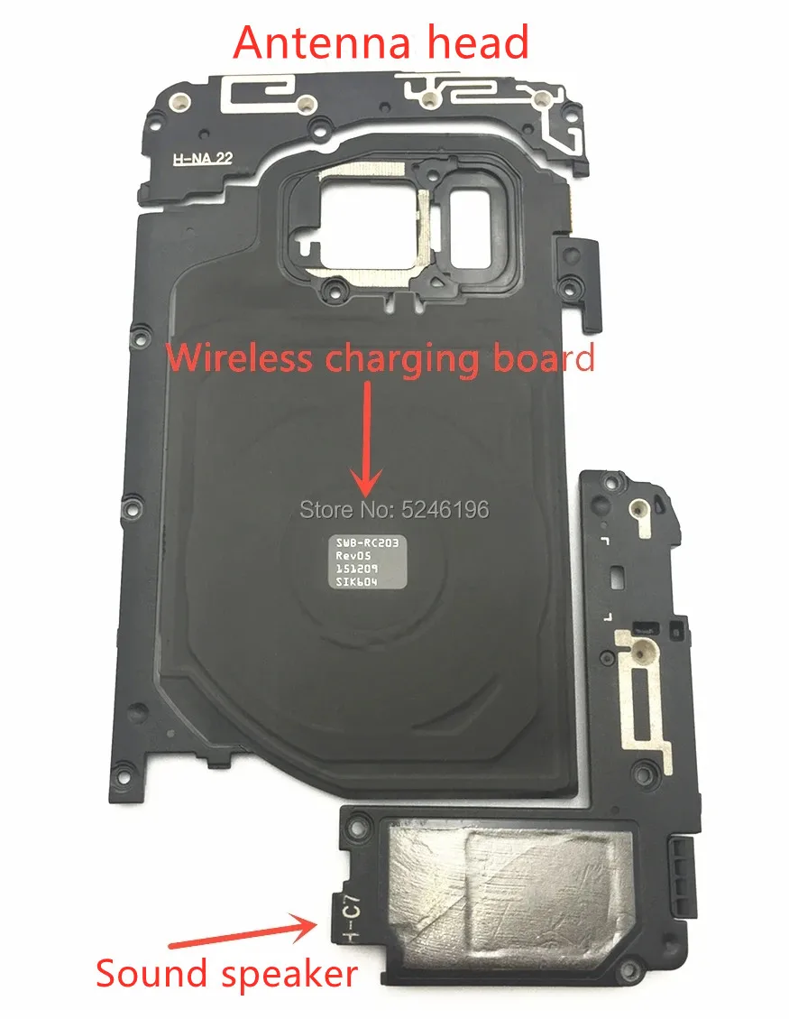 1pcs Wireless charging board NFC Signal Antenna Cover Bottom Sound Speaker For Samsung Galaxy S7 G930 G930F Three-piece Replace