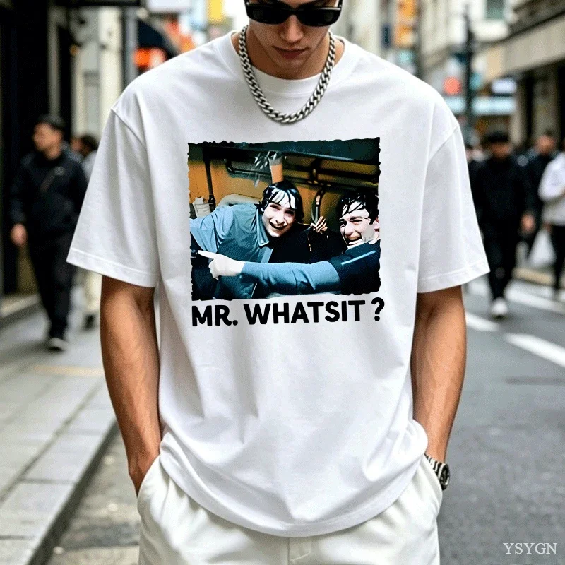 Funny Mr Whatsit T-Shirt Retro Cotton Short Sleeve TV Show T Shirt Trend Holiday Movie Tshirt Men Women Printed Tees Clothes