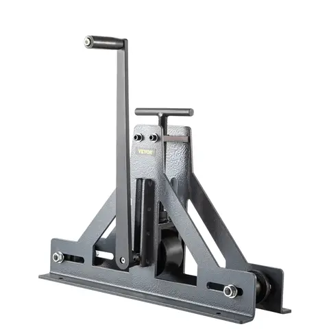 SucceBuy Manual Tube Roller Bender 1-1/2in For Mild Steel Cooper Adjustable Manual Square Rectangular Tube Bending Rolling Tool