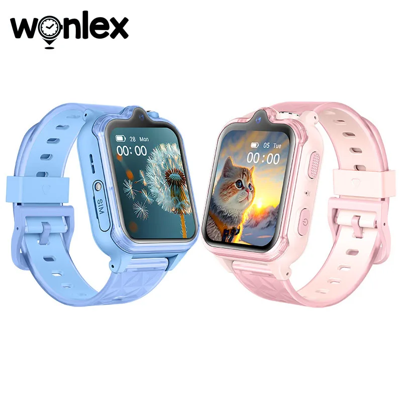 Wonlex 4G Kids Smart Watch KT42 GPS Real-time Location 2+16GB Memory Dual Camera Video Call APP Download SmartWatch for Children