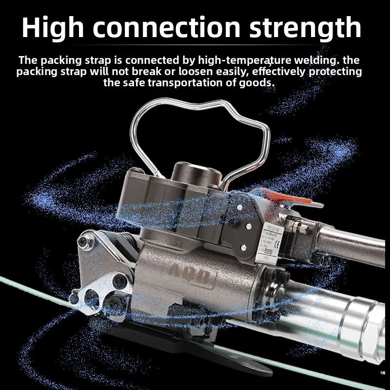 Industrial Pneumatic Strapping Machine B19/25 A19/25 Air Operated PET Plastic Strap Tensioner with Adjustable Tension & Cutter