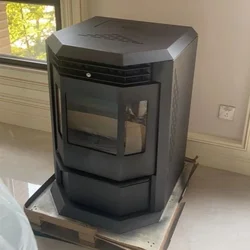 Cheap energy-saving and noiseless mobile phone wifi 7KW small pellet stove/indoor pellet stove wood stove with remote control