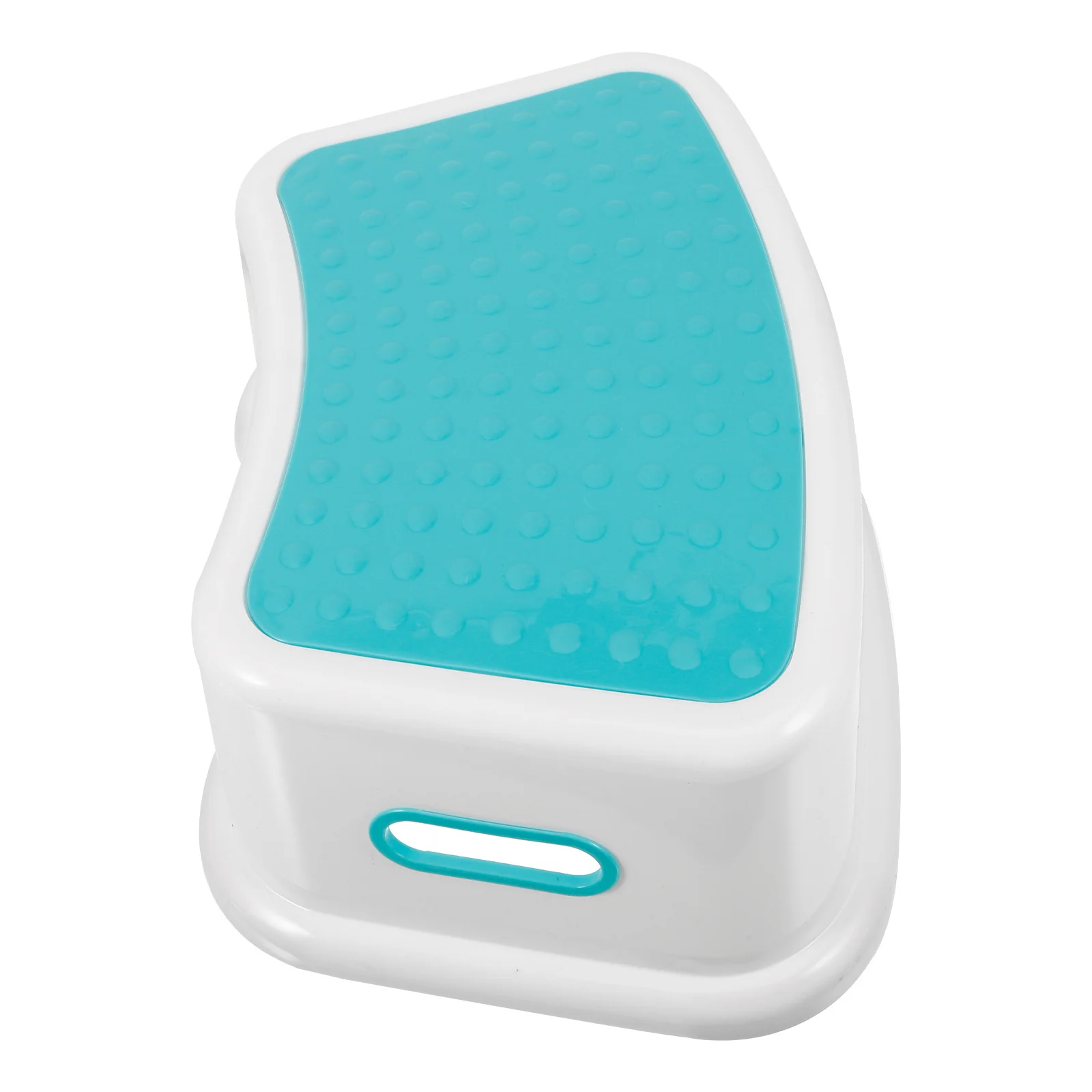 

1pc Plastic Toilet Stool Lightweight Portable Bathroom Step Stool For Home Use Stable Thicken Footstool Comfortable Simple