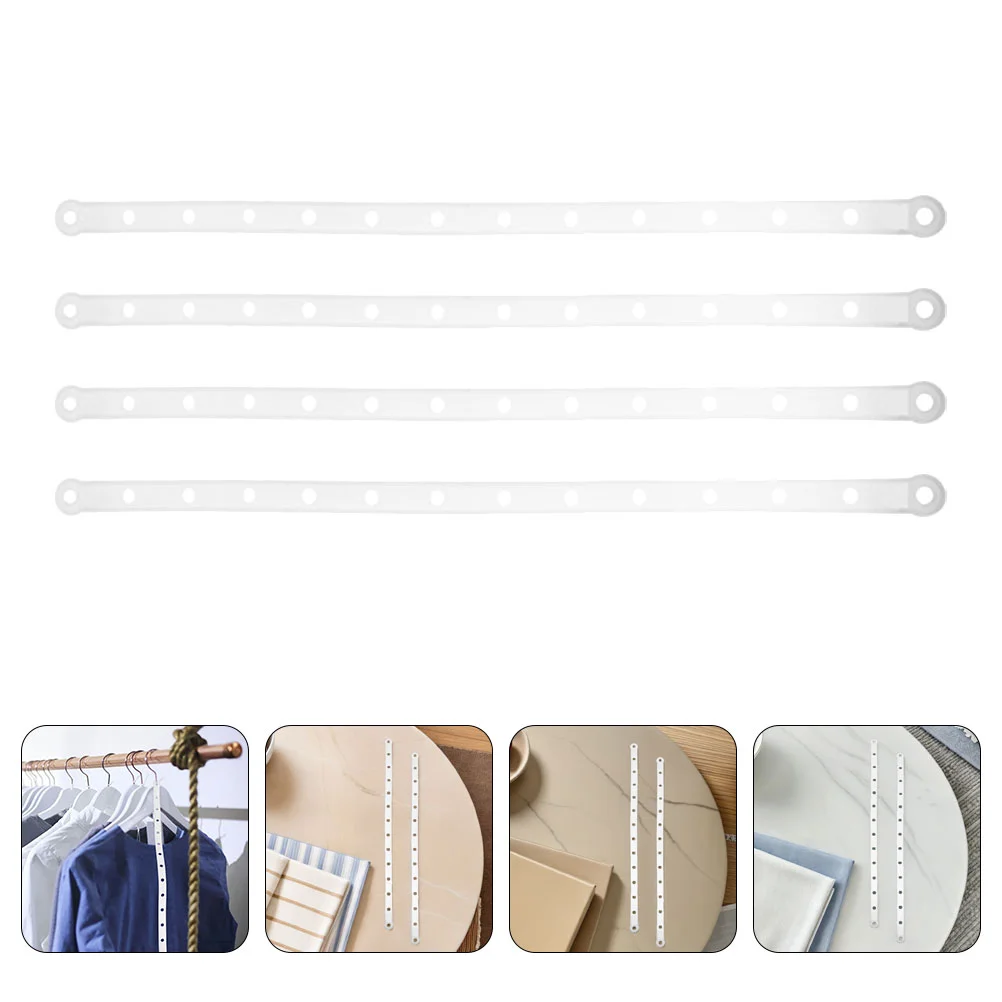 

50 Pcs Hanger Connection Strip Clothes Hangers Extension Strips Closet Organizing Coat