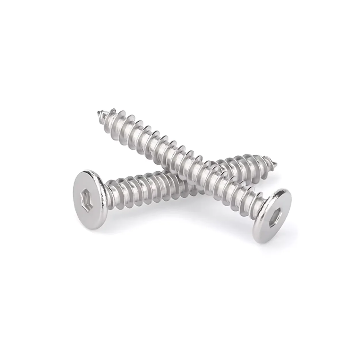 CM 304 Stainless Steel Hex Hexagon Socket Ultra Thin Super Low Flat Head Tapping Screw M2 M2.6 M3 M4 M5 M6