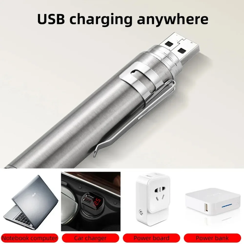 Xiaomi Youpin القط لعبة الليزر USB شحن مصباح ليد مؤشر الشعلة القابلة لإعادة الشحن الأشعة فوق البنفسجية مصباح يدوي القلم 5 أنماط قلم ليزر القط اللعب