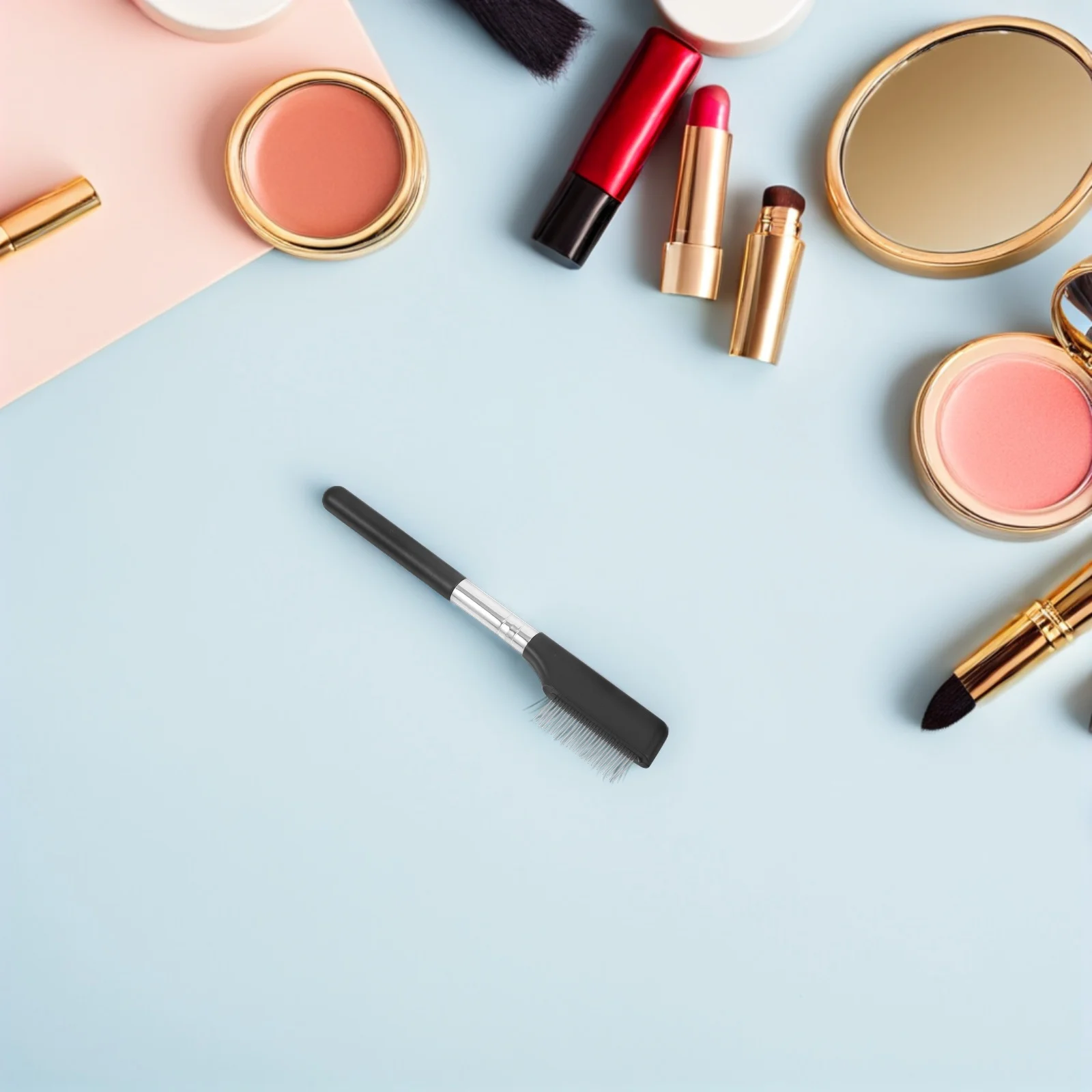 Peigne à cils en métal, séparateur de style de sourcils, conception de dents fines, accessoire de maquillage professionnel, séparateur de peigne à cils 6 pièces