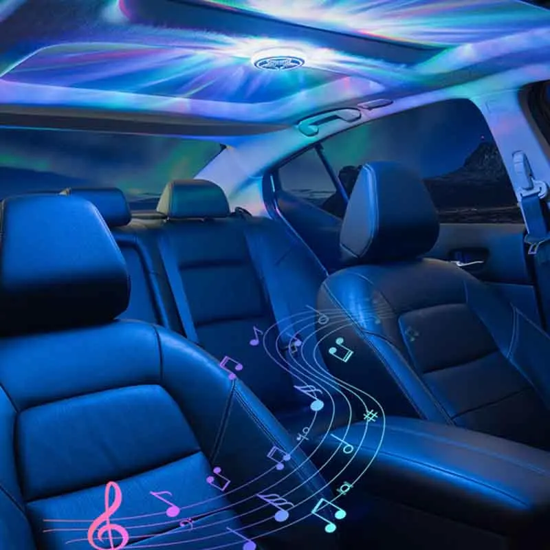 Installation-free Car Roof Interior Ambient Light LED Car Dazzling Ambient Light Creative Caravan Decoration Light Reading Light