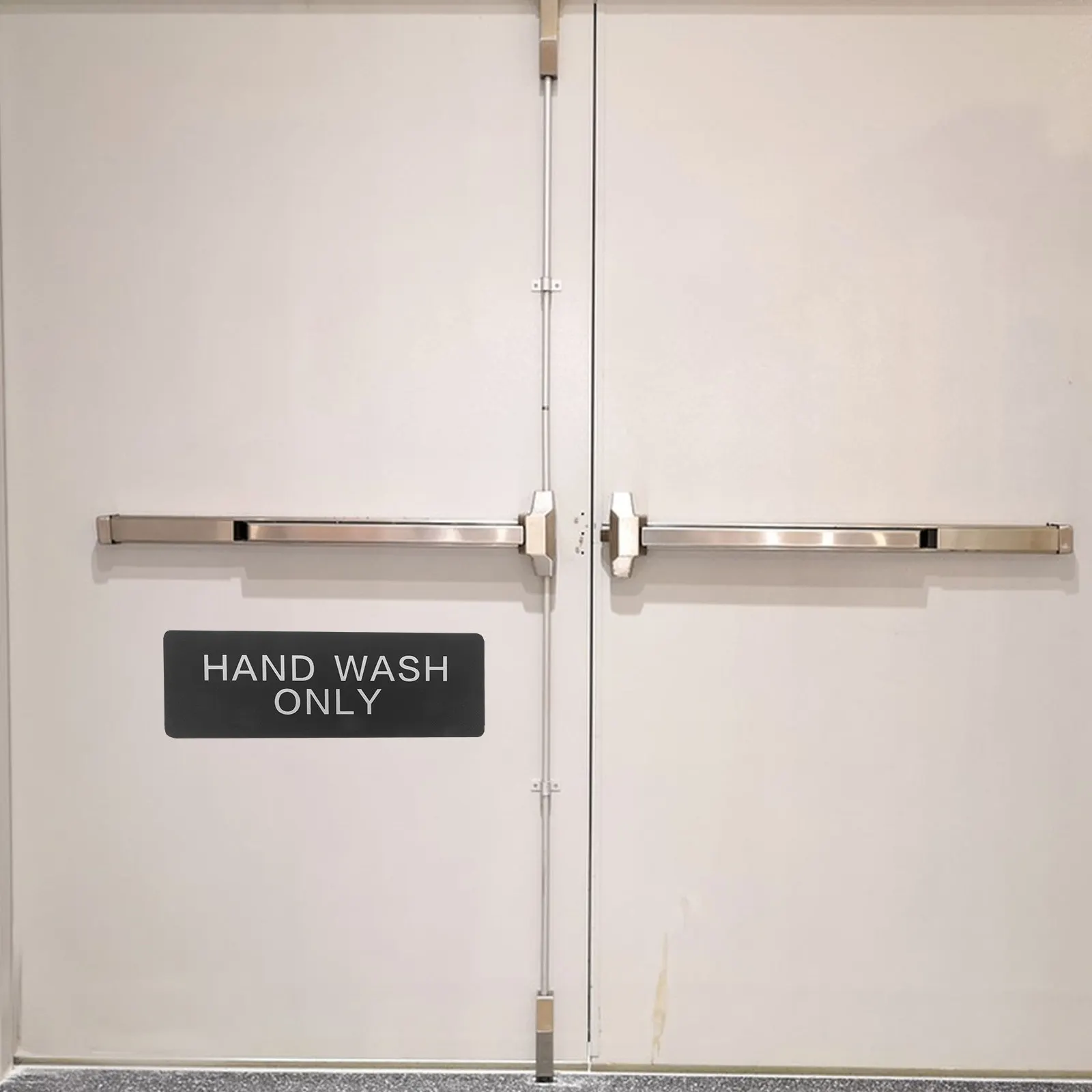 Aluminum Hand Wash Only Sign Heavy Duty Clear Reminder for Commercial Kitchens Offices Bathrooms Employee Handwashing Stations