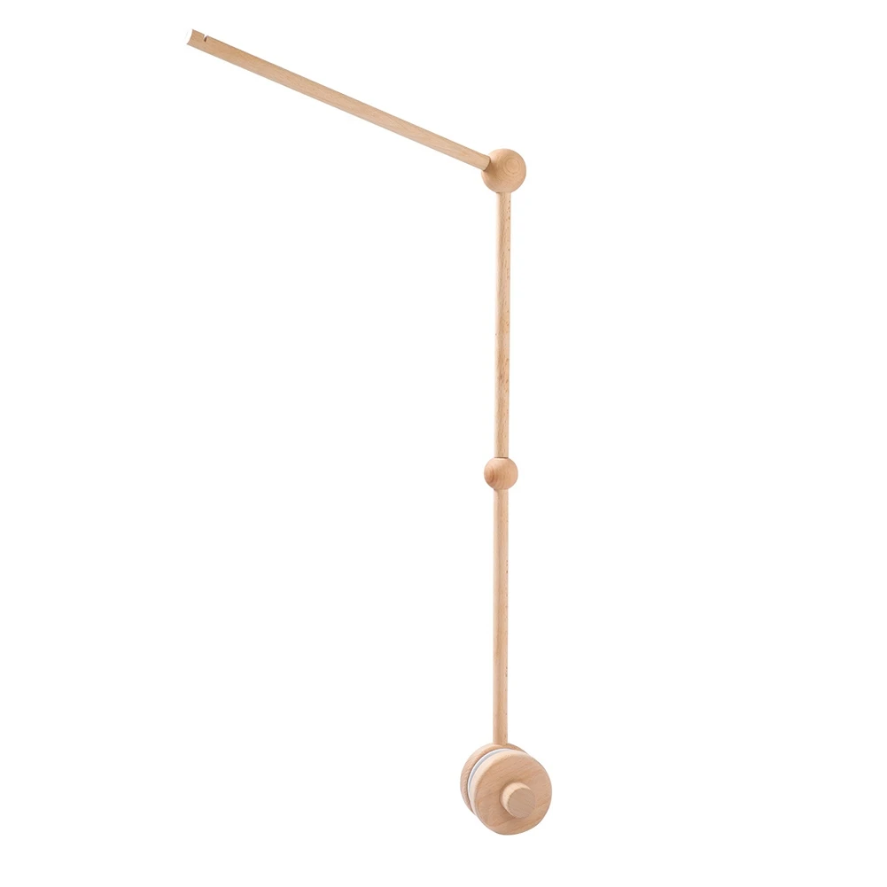 Happy New- Crib Mobile Rotating Wooden Mobile For Crib Baby Mobile Hanger Nursery Mobile Stand For Crib