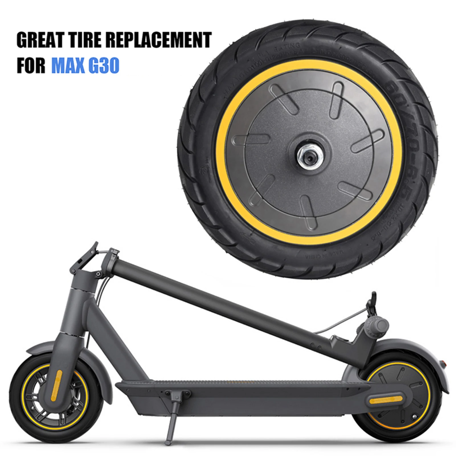 500 واط عجلة المحرك 60/70-6.5 موتور سكوتر كهربائي 36 فولت ل ناينبوت ماكس G30 سكوتر كهربائي عجلة القيادة الخلفية الإطارات المحرك إصلاح #1