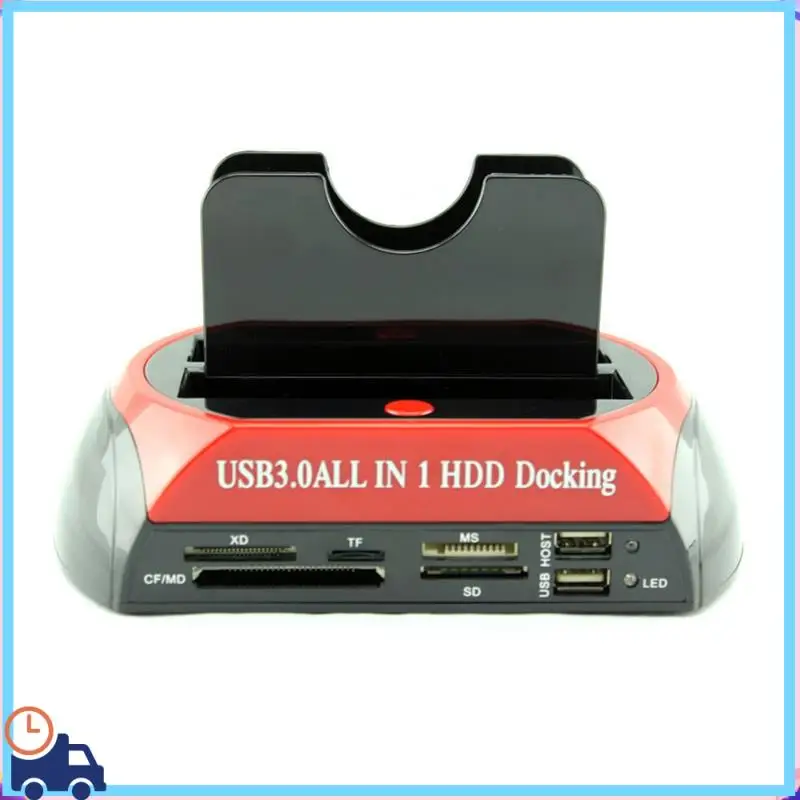 

Latest All-In-1 Dual Bay External HDD Docking Station With USB3.0, SATA IDE Support For 2.5" & 3.5" Drives, AU Plug