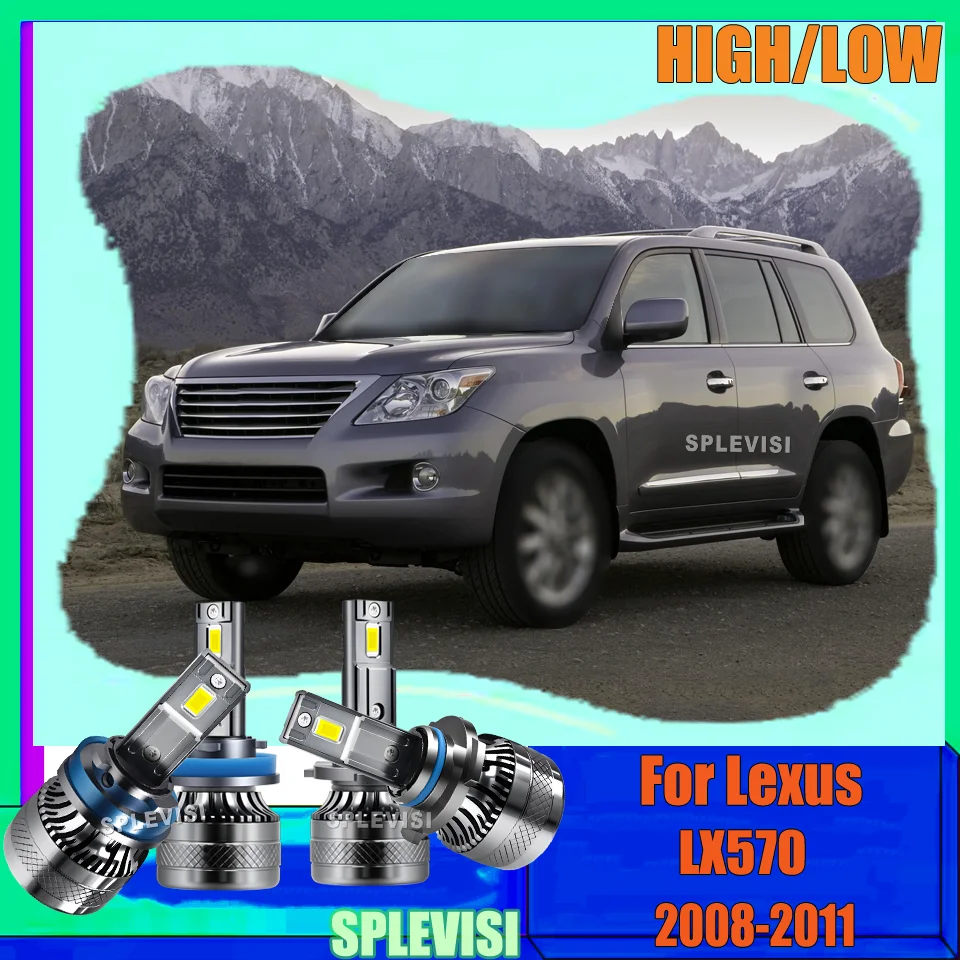 

20000LM 6000K LED Headlight 9005 H11 Car Bulbs Light Lam W/Cooling Fan For Lexus LX570 2008 -2011 2009 2010 led lights for car