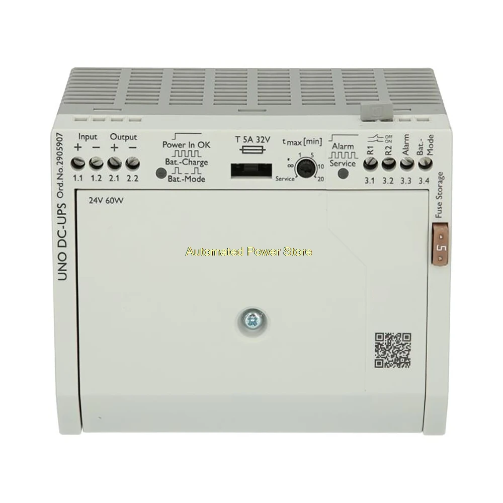 

Источник бесперебойного питания UNO DC-UPS 24VDC 0.8Ah UNO-UPS/24DC/24DC/60W 2905907