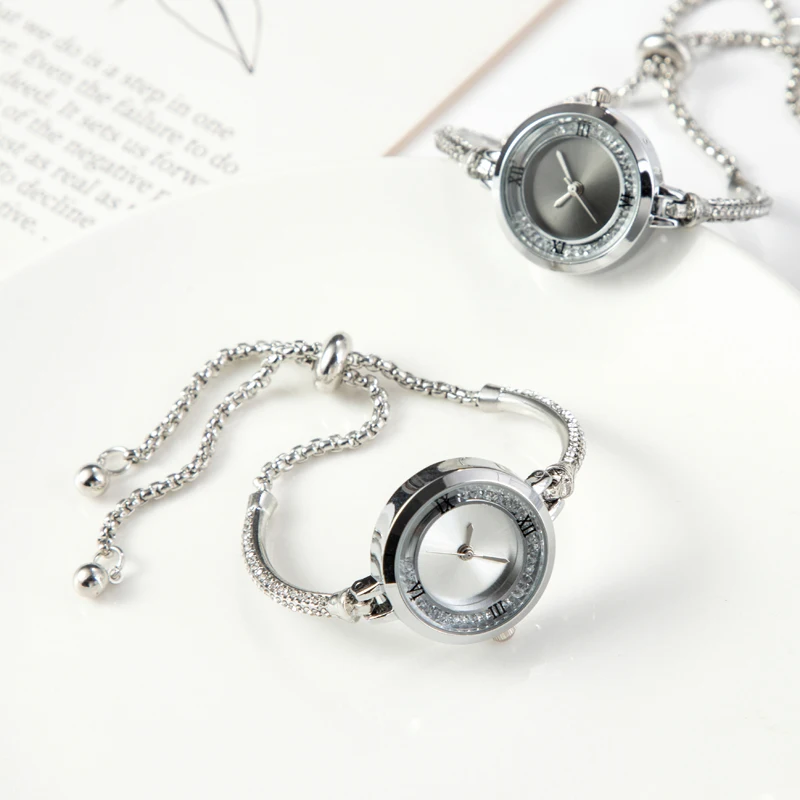 2024 Women Fashion Bracelet Watch Simple Style Quartz Gift Wristwatch