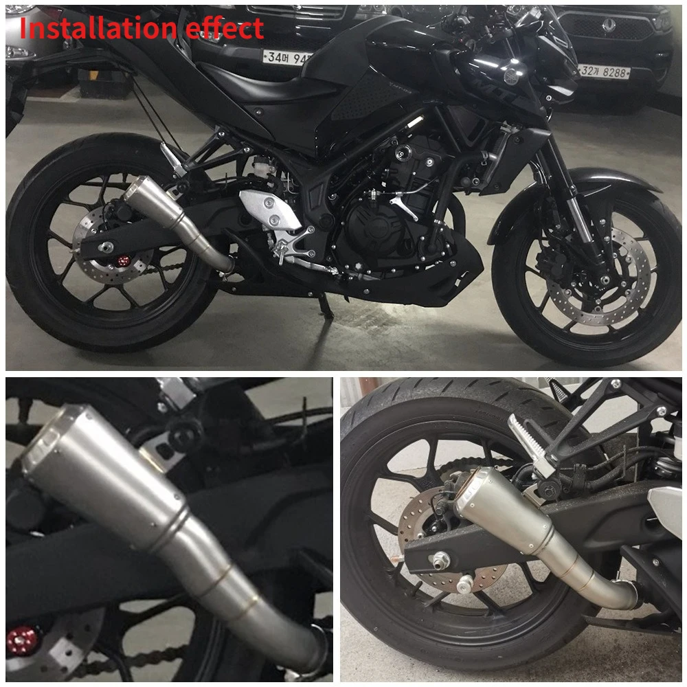 Special Motorcycle Integrated Exhaust Pipe For YAMAHA R3 R25 MT03 2015-2025 Stainless Steel Modified Exhaust Pipe