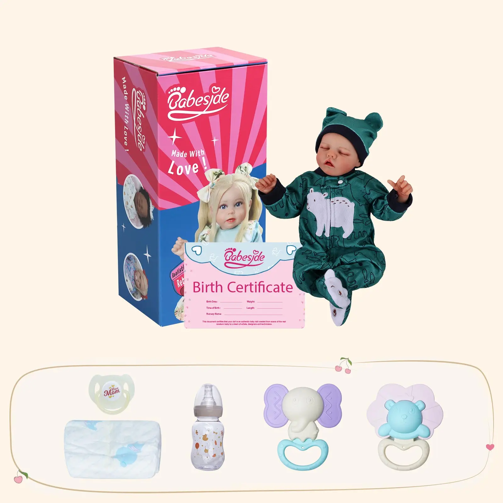 Wholesale 17'' Reborn Baby High Quality Lifelike Full Soft Vinyl Fashion Doll Soft Toy Newborn Gift DIY TOY MODEL TOY