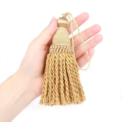 1 piece of hanging rope silk tassel decorated gold curtain accessory sewing process DIY home decoration Essential for families