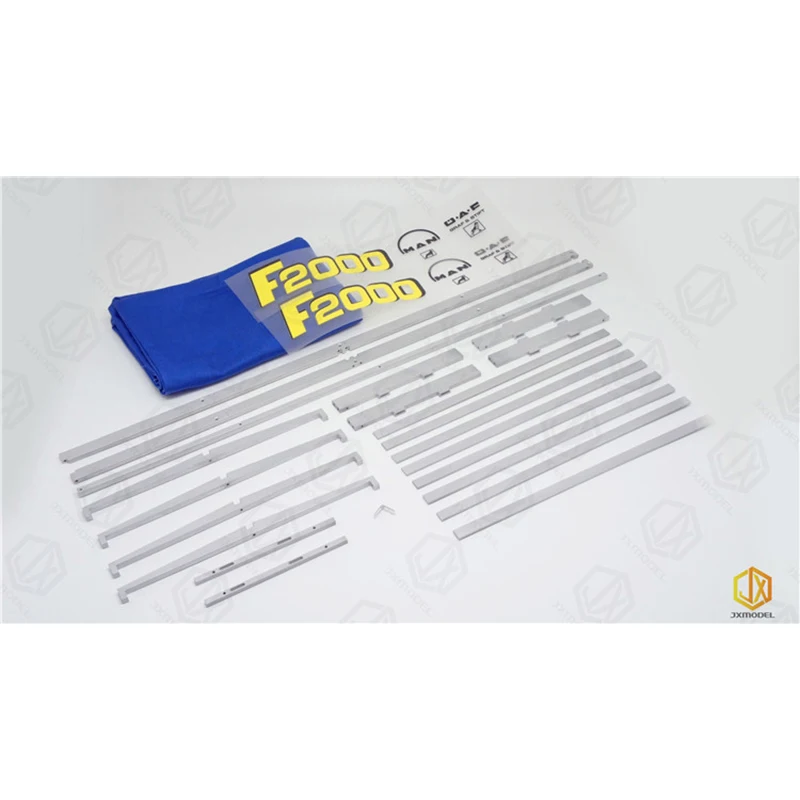 RC 1/14 Speelgoed Truck Stake Bed Aluminium Kit Versie Voor JXMODEL 1/14 RC Truck Trailer Kipper Voor MAN F2000 Onderdelen Meubi