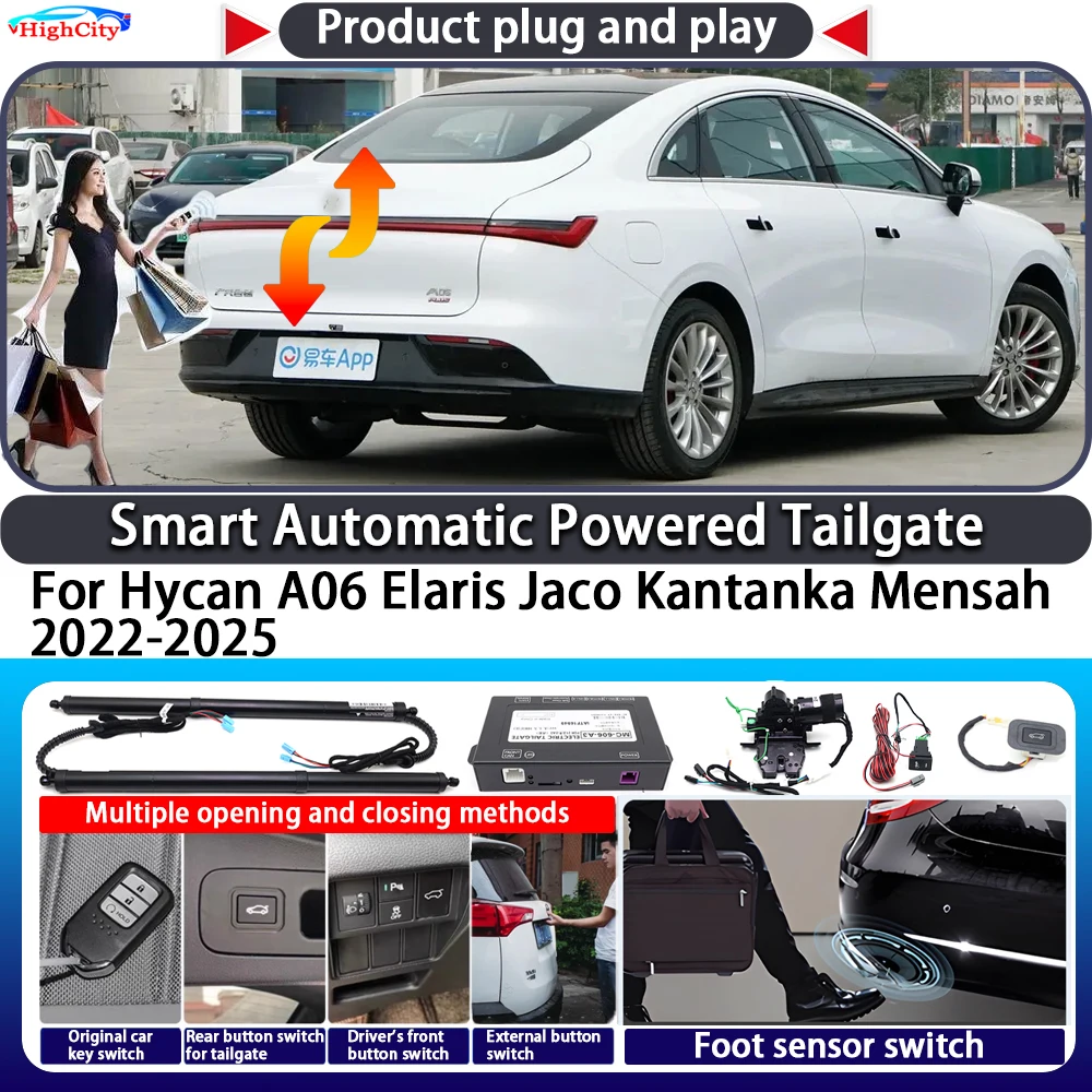 

For Hycan A06 Elaris Jaco Kantanka Mensah 2022-2025 Smart Automatic Powered Tailgate Key Control Trunk Electric Power Tailgate