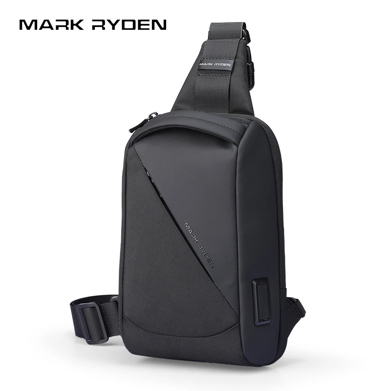 Mark Ryden Large Capacity Men Shoulder Bag Waterproof Sling Crossbody Bags for Man Short Trip Messenger Bag Fashion Chest Bag