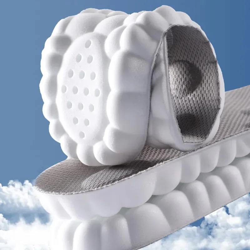 High 4D Cloud Technology Sports Insoles for Shoes Sole Soft Breathable Shock Absorption Cushion Running Orthopedic Care Insoles