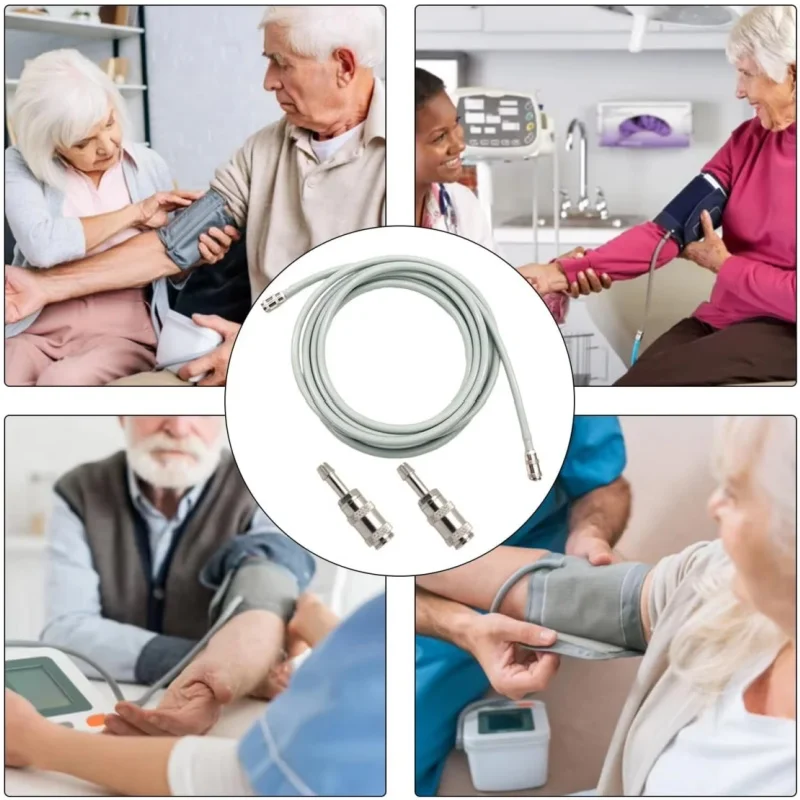 NIBP Hose Reusable Single Tube Blood Pressure Tubing Pressure Interconnect Tube for Mindray CM1904 Patient Monitor Self Locking - view 6