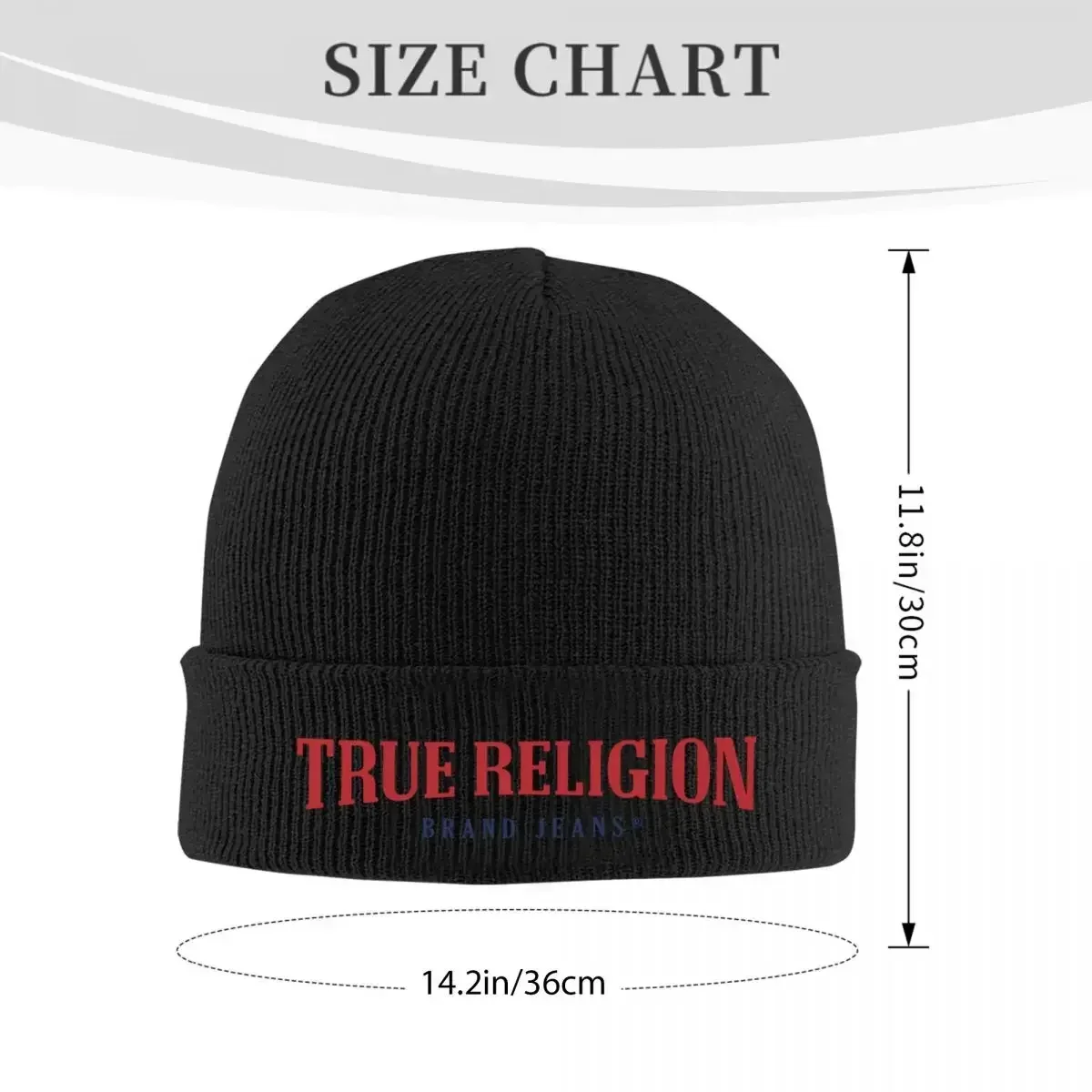 T-TRUES R-RELIGIONS LOGO Beanie Hats Bonnet Hats Female Male Vintage Outdoor Sport Knit Hat Autumn Design Elastic Caps