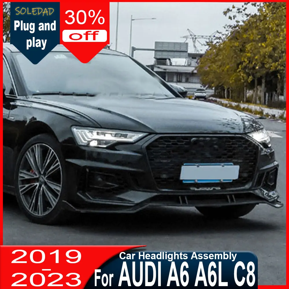 

Car Headlights for Audi A6L C8 2019 2020 2021 2022 2023 2024 matrix style LED DRL Dynamic Signal HeadLamp Accessories