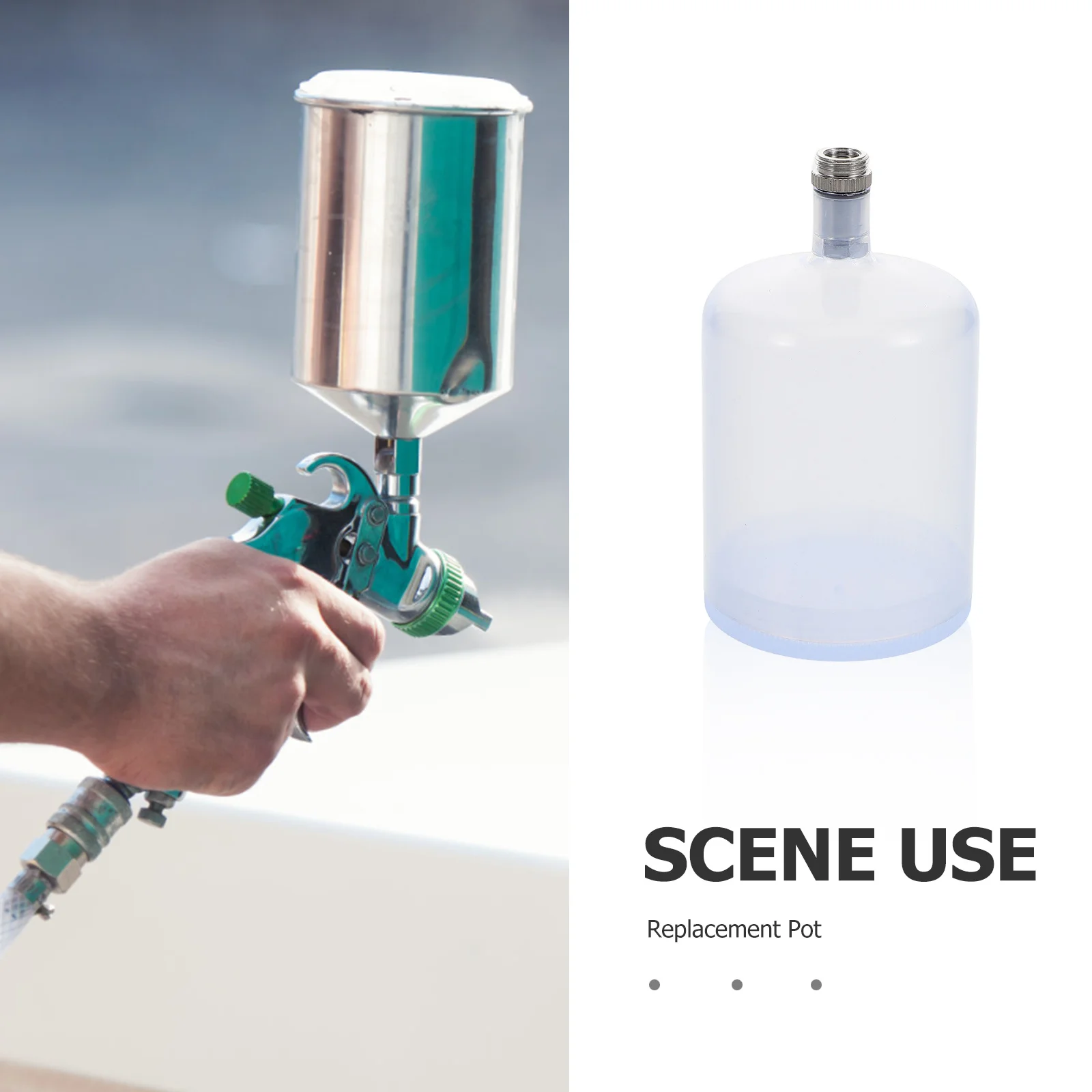 البخاخة كوب الطلاء 75 مللي حاوية بلاستيكية قابلة للاستبدال للرسم خلط الألوان إعادة الملء رذاذ وعاء البخاخة زجاجات وعاء #3