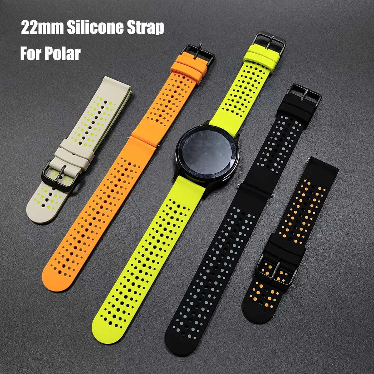 22Mm Silicone Watch…