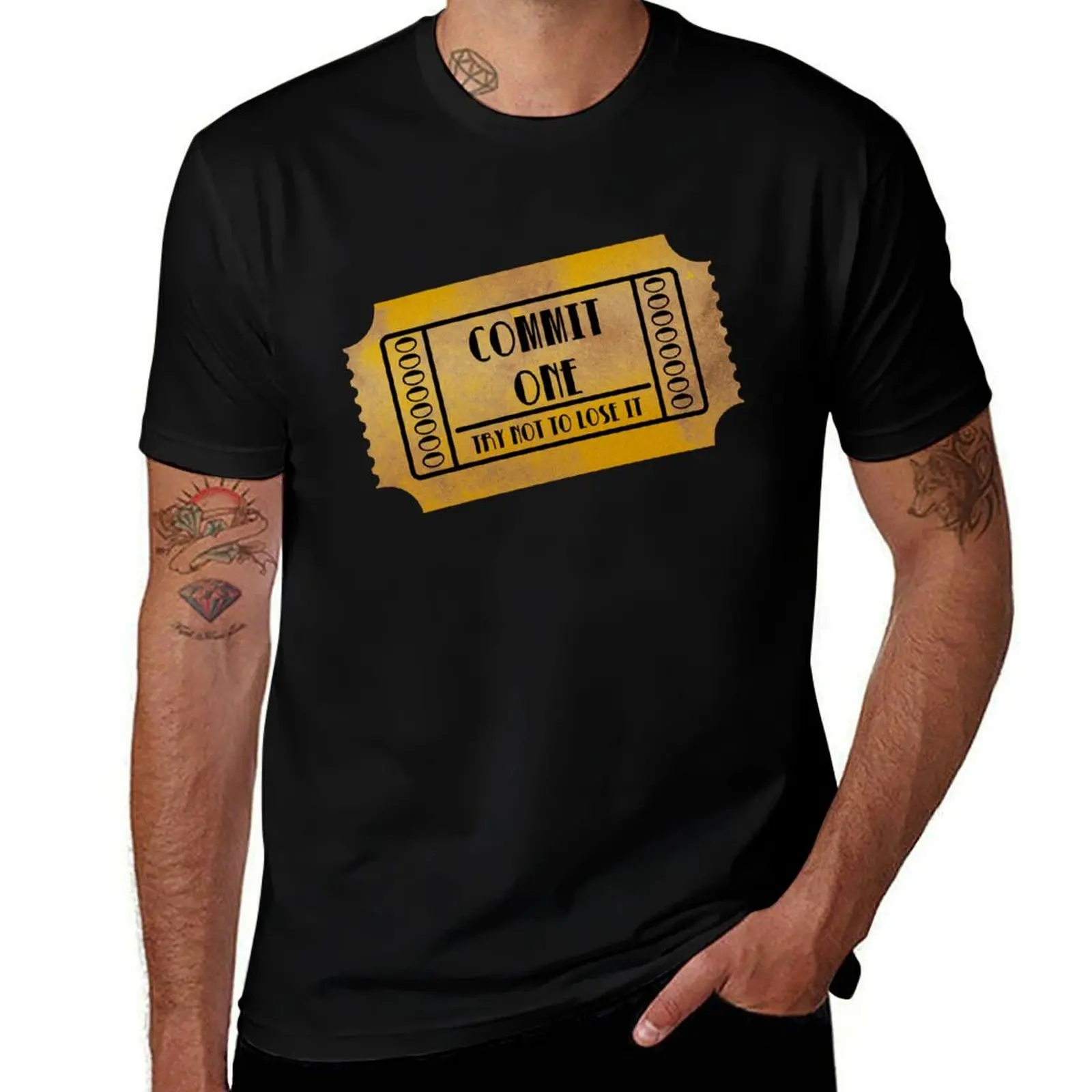 Commit One T-Shirt Basic Comfort Fit T-Shirt for Men