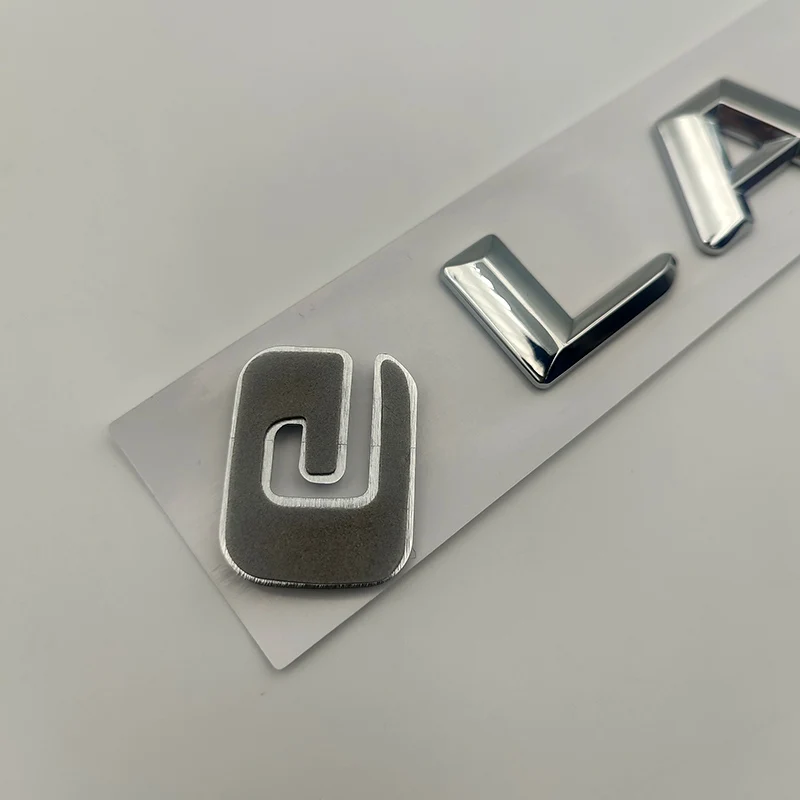 3D ABS Chrome Logo GLA45 GLA35 GLA200 GLA250 GLA220 Emblem Letter Sticker Car Trunk Badge For GLA H247 Accessories