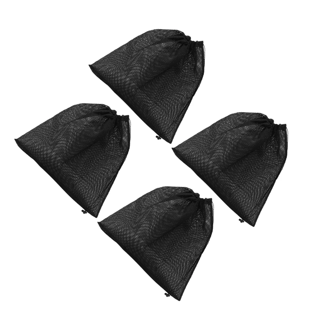 

4Pcs Pond Pump Filter Bags Polyester Mesh Drawstring Pump Bag for Pond Swimming Pool Filtration Debris Protection