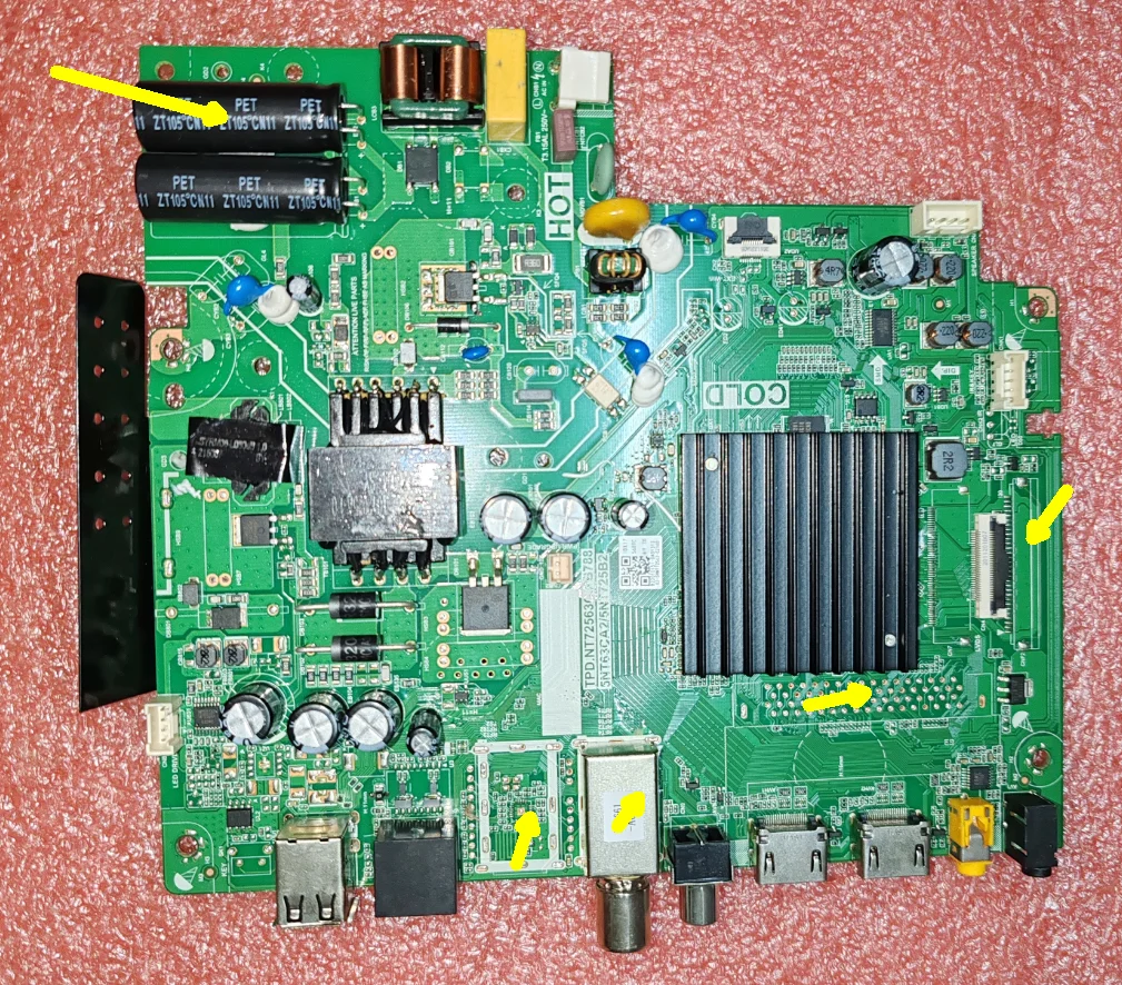 

TPD.NT72563C.PB788 5NT63CA2 5NT725B2 Three in one network TV motherboard Multiple different interfaces