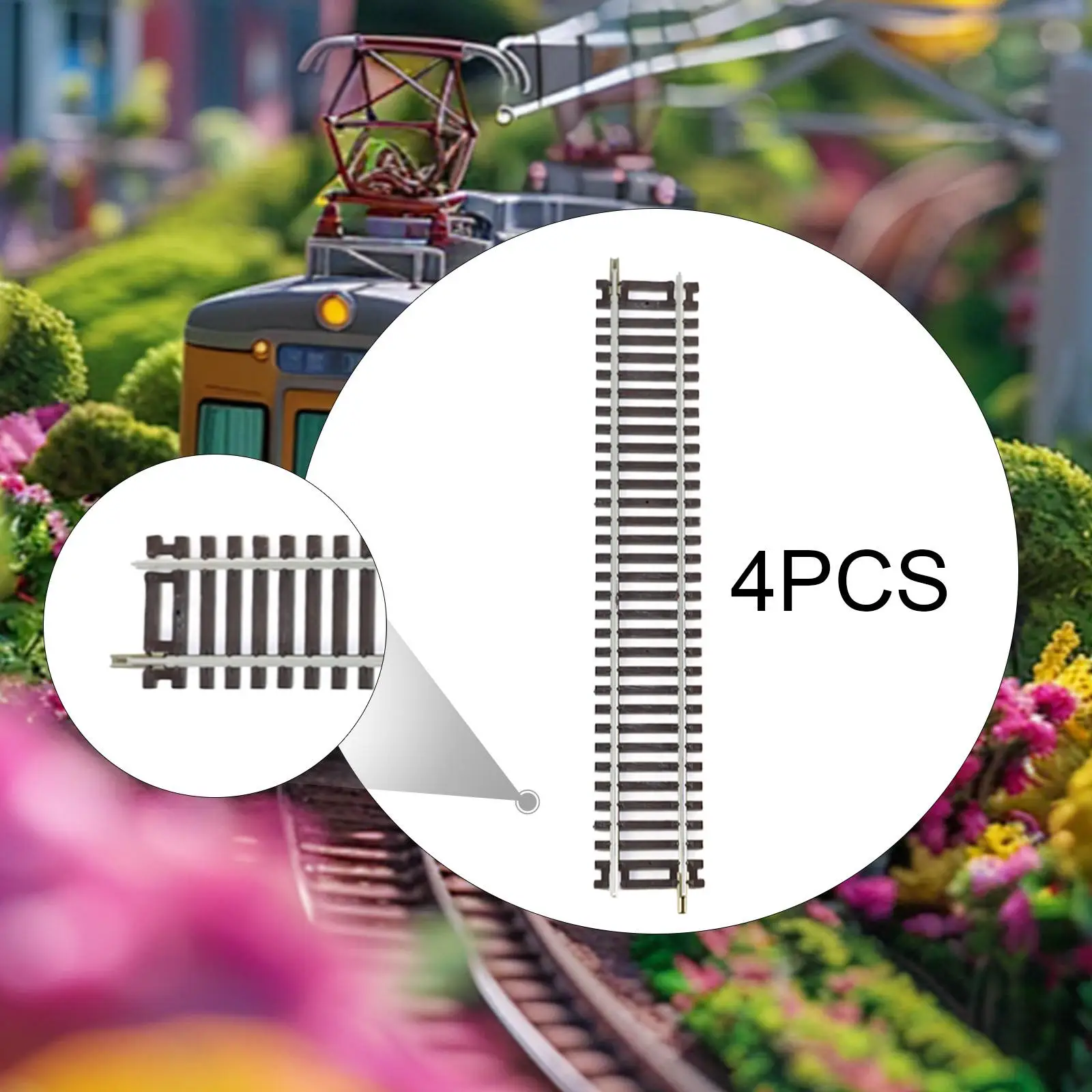 

4x HO Scale Train Track Accessories for Creative Projects in 1:87