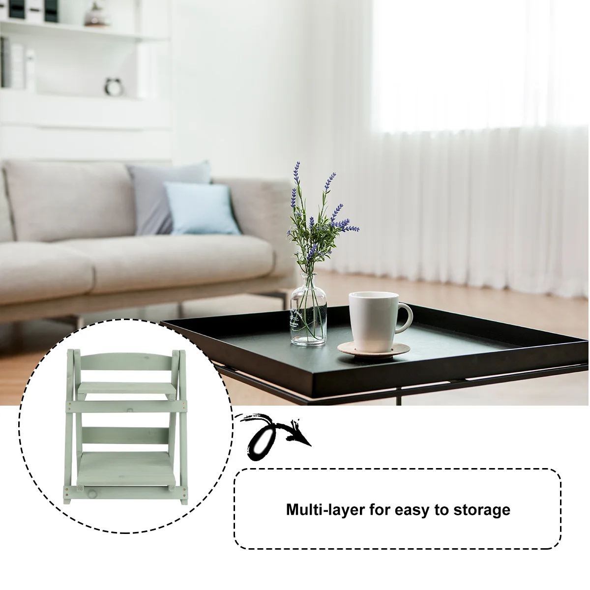 

Retro Wooden Flower Rack Multi-Layer Plant Stand Shelf Eco-Friendly Storage Holder For Indoor Outdoor Home Garden