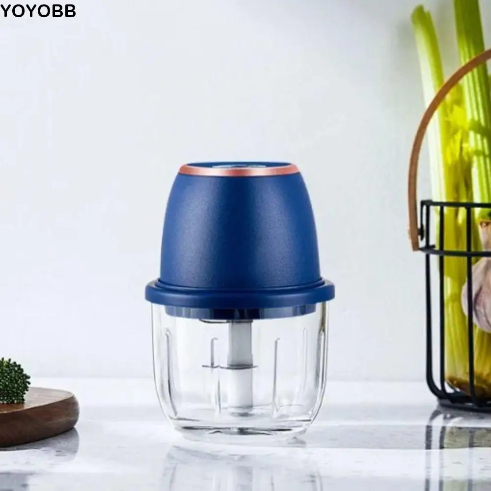 

Vegetable Crusher Portable Electric Garlic Chopper Mini Cordless Food Processor USB Charging Sturdy Jam Maker Cooking