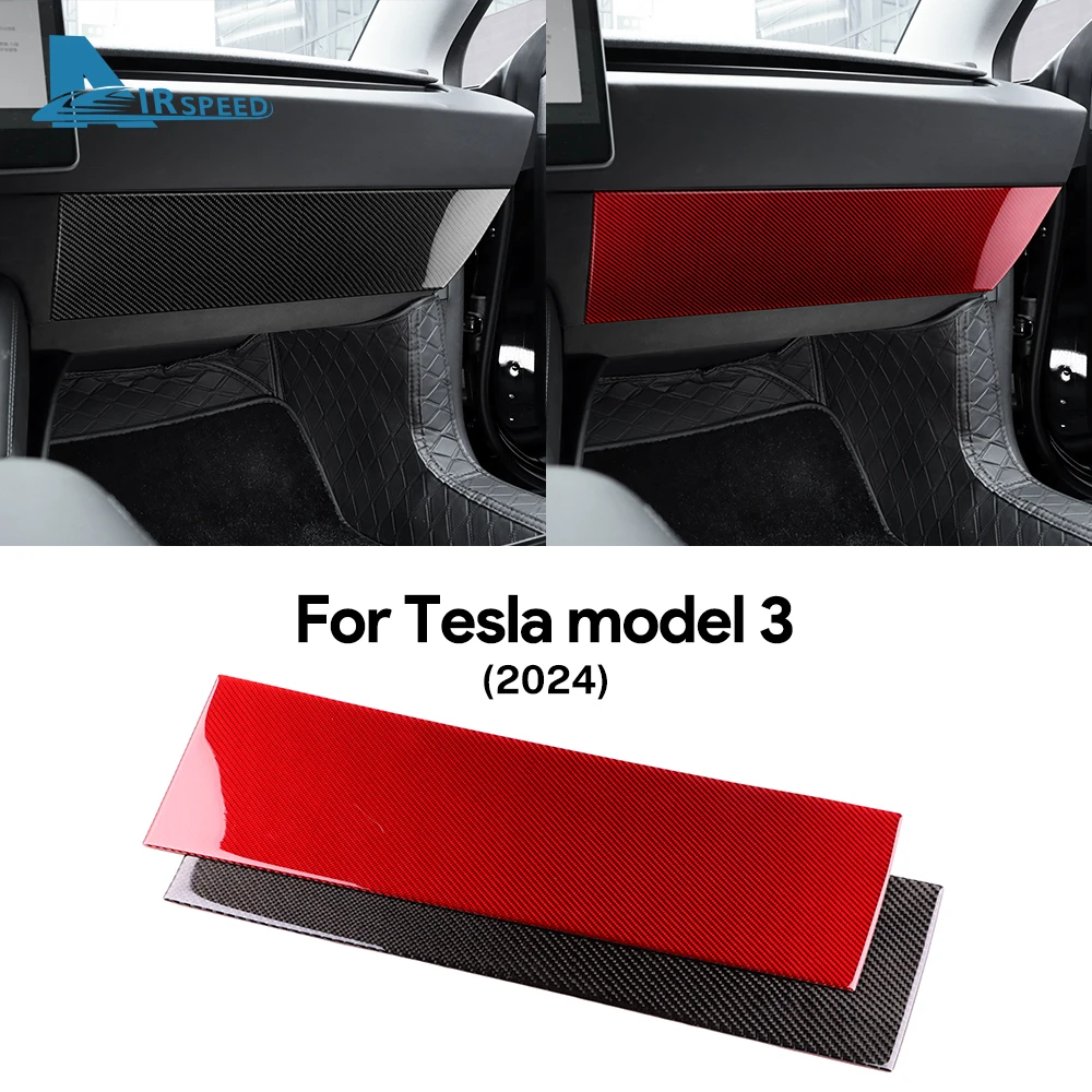 

Наклейка для панели приборной панели из углеродного волокна для Tesla Model 3 Highland 2024, аксессуары для интерьера автомобиля