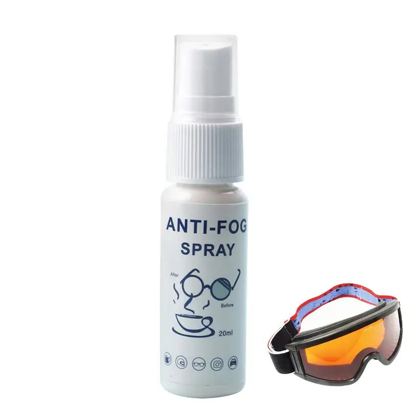 Anti Fog Spray For Swim Goggles 20ml Eyeglass Lens Cleaner Streak Resistant Long Lasting Prevents Fogging Of Goggles Sunglasses