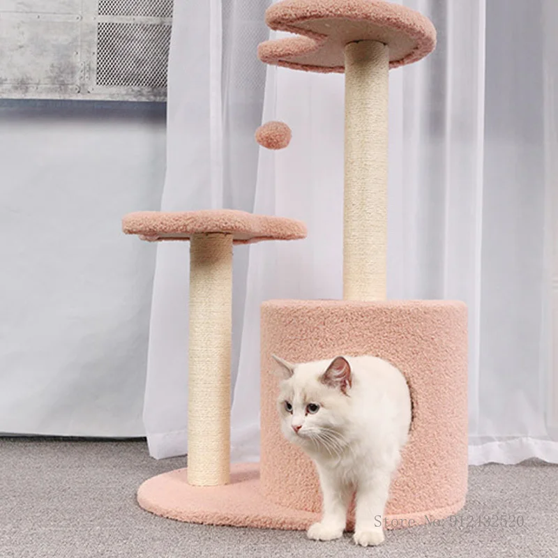 

Cat Climbing Frame, Cat Nest, Cat Tree, Cat jumping Platform, Pink Star, Moon, Four Seasons Available