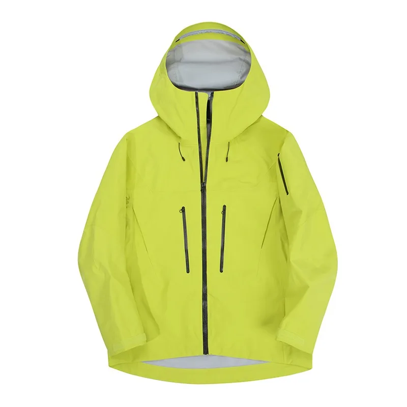 

Taped Seam Single Layer Waterproof Windproof Breathable Outdoor Jacket Hiking Raincoat Men Women Unisex Mountaineering Coat